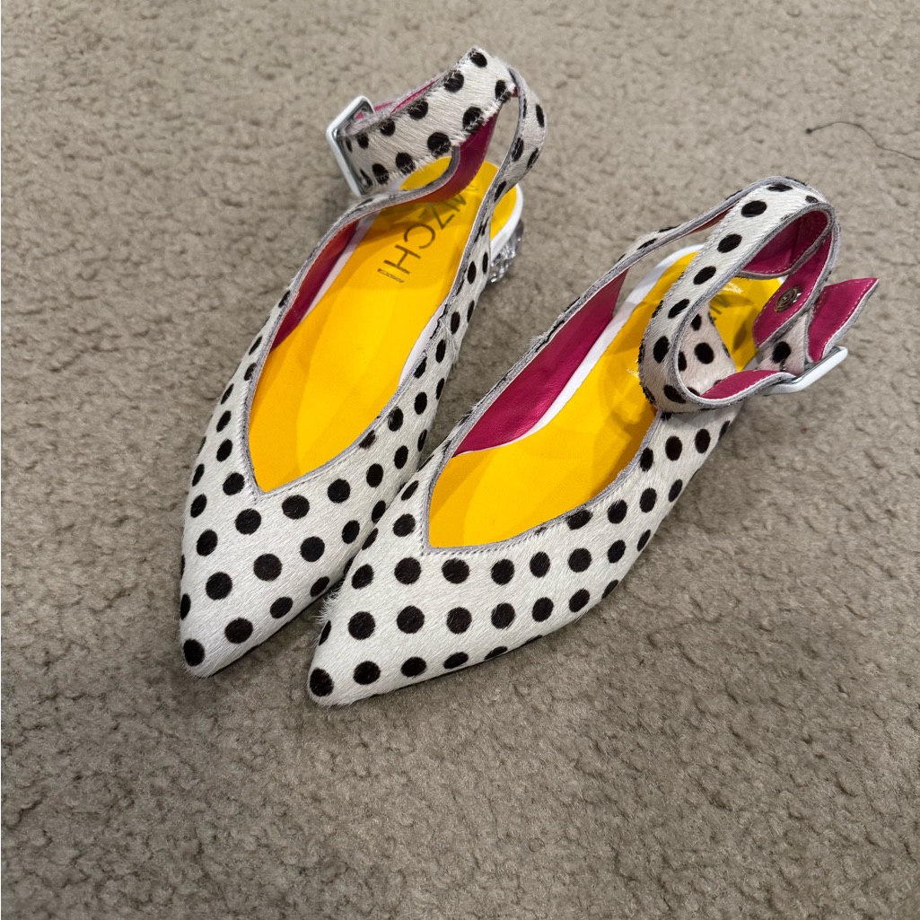 Calf Hair Polka Dot Shoes